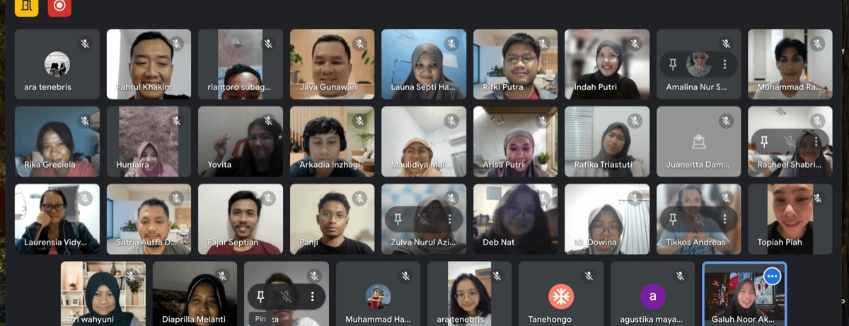 Murid Tanehongo saat kelas online